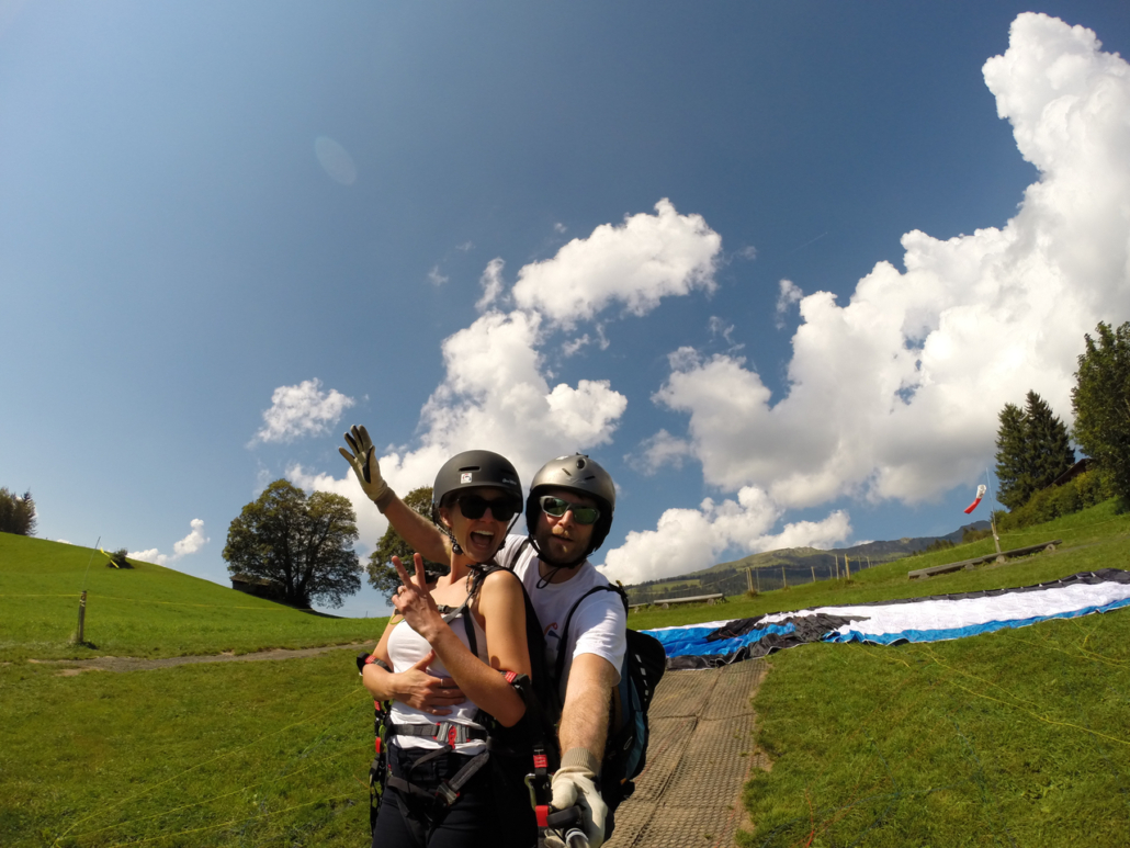 Swissgliders - Tandem Gleitschirmflug Amisbühl - Take off site