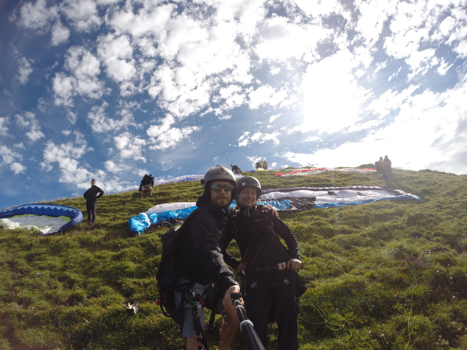 Swissgliders Niesen Takeoff for Tandem Paragliding